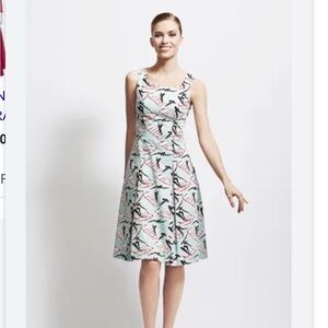 Carolina Herrera Archive Print Collection A-Line Dress